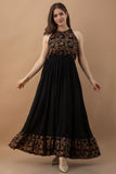 Women Maxi Black Dress Black